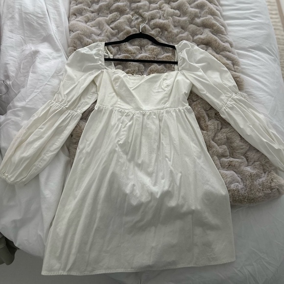 Reformation Cream Long-Sleeve Dress - Picture 1 of 3
